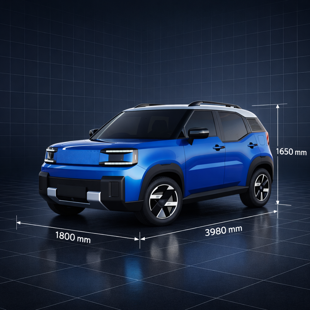 Palki X27 dimensions — 3980mm length, 1800mm width, 1650mm height